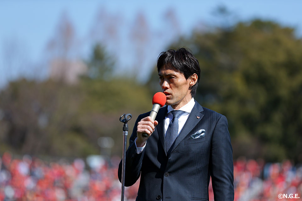 ★楢崎引退セレモニー★　名古屋グランパス vs セレッソ大阪　3/2(土) 14:00キックオフ　パロマ瑞穂スタジアム　A指定席南側前段 楢崎正剛 引退セレモニー