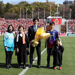 ★楢崎引退セレモニー★　名古屋グランパス vs セレッソ大阪　3/2(土) 14:00キックオフ　パロマ瑞穂スタジアム　A指定席南側前段 楢崎正剛 引退セレモニー