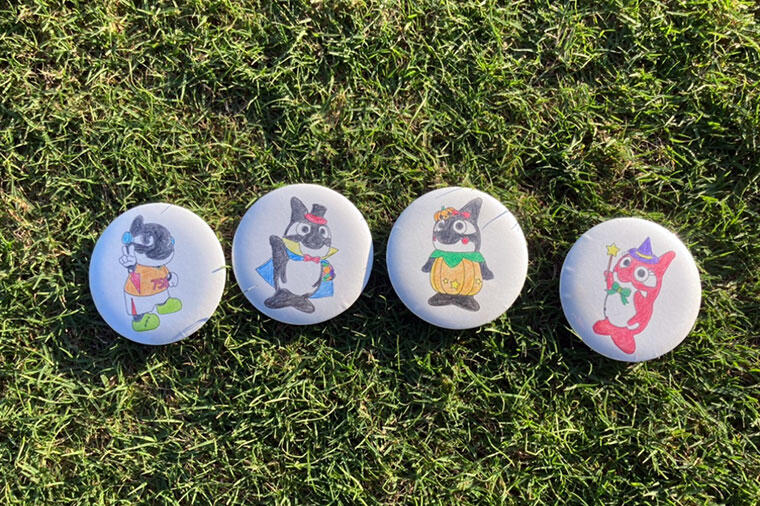 ハロウィン缶バッジ制作｜ニュース｜名古屋グランパス公式サイト