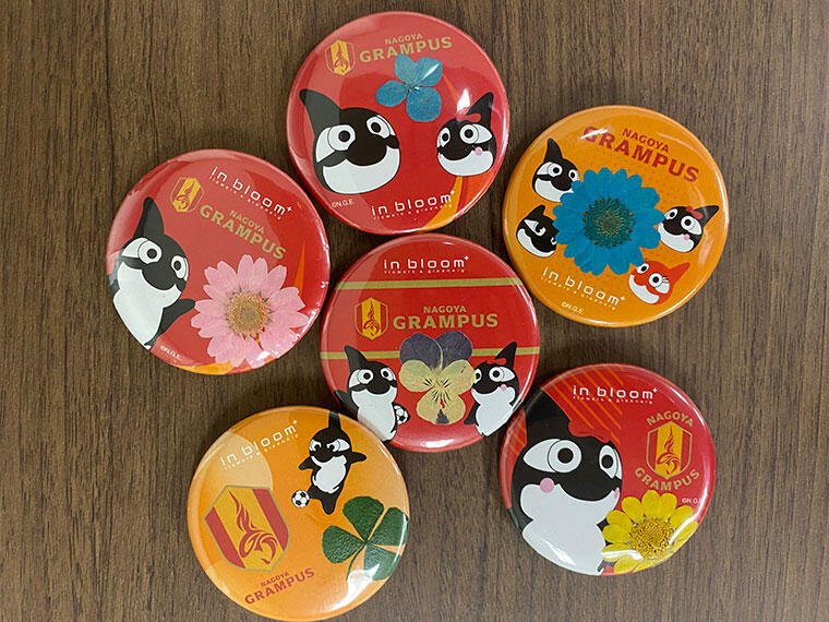 in bloomブース】押し花缶バッジ体験会・オリジナルカチューシャ販売