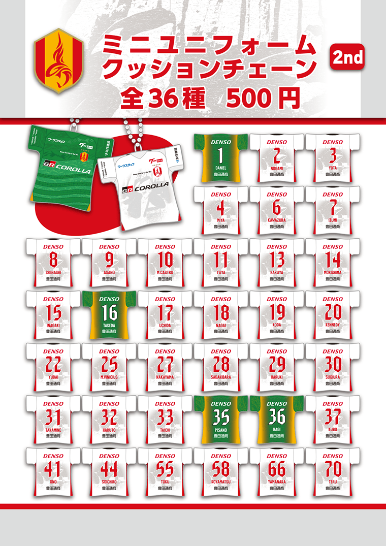 オフィシャルグッズ売店】大人気！選手のミニアクリルスタンドガチャが