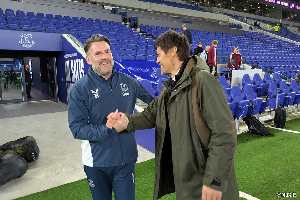 楢﨑GKコーチ・クラブスペシャルフェロー エバートン視察訪問