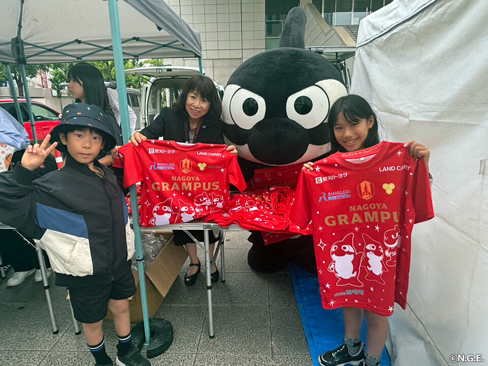 名古屋グランパスキッズ応援Tシャツプロジェクト第三弾！「金山