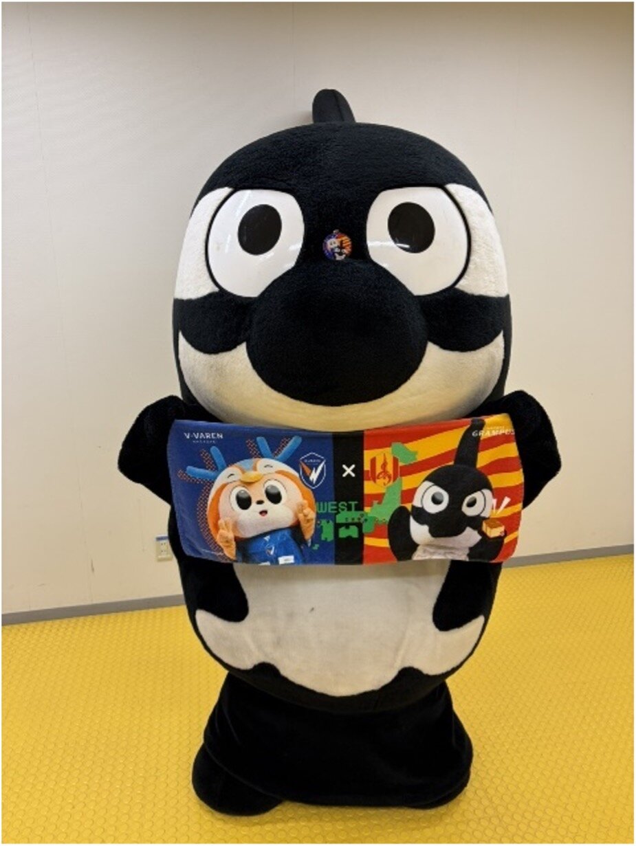 AWAY V・ファーレン長崎戦限定グッズ！「旅するグランパスくん